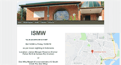 Desktop Screenshot of ismw.org.au